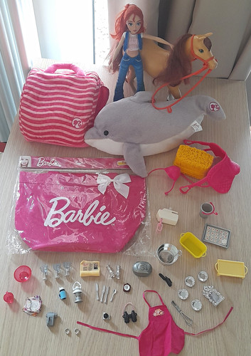 Barbie spielset puppe mit - ,