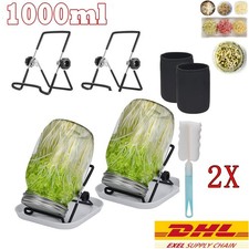 1000ml sprossenglas - 2x,