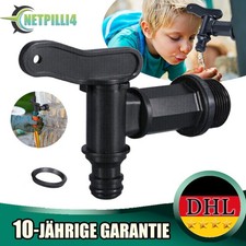 Auslaufhahn Wasserhahn 3/4 Zoll für Regenwassertonne Regenfass Wassertonnen DE