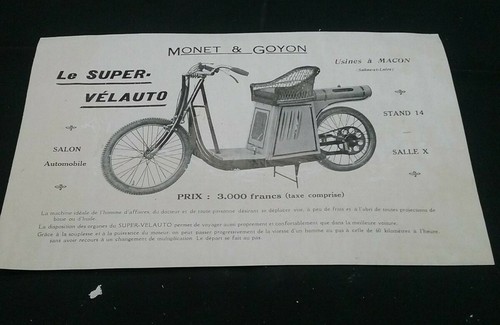 Altes werbeprospekt velauto - altes,