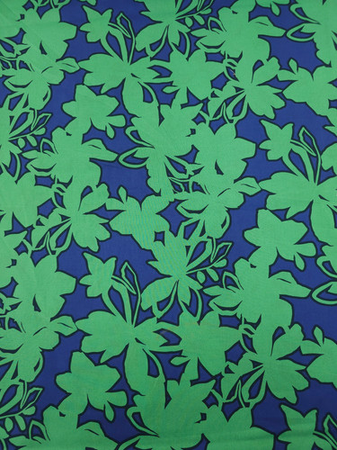 Blau grün blumen umriss - blau/grün,
