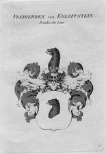 1820 - Egloffstein Wappen Adel