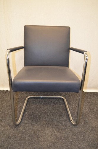 Freischwinger blaues leder - freischwinger,,