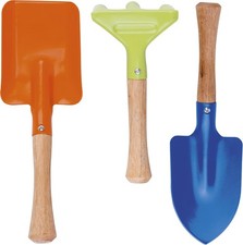 3tlg. Gartengeräte-Set für