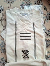 Herren Sommer Pyjama, Gr. XL, NEU, OVP, weiss-creme