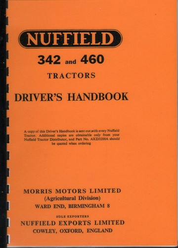 Nuffield 342 460 traktorfahrer - nuffield,