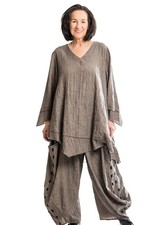 designer Tunika mit Saum