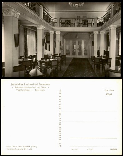 Ansichtskarte bad brambach - ansichtskarte,