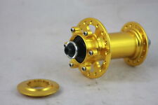 A2Z XCRIII Vorderradnabe gold eloxiert 32 Loch Disc 6Loch 9x100mm 130g