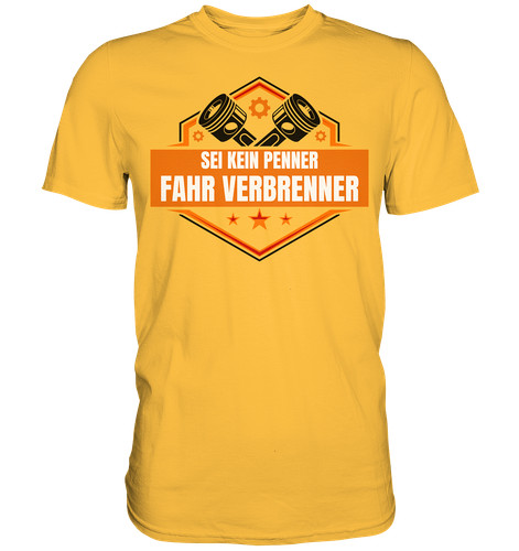Premium shirt verbrenner motor - premium,