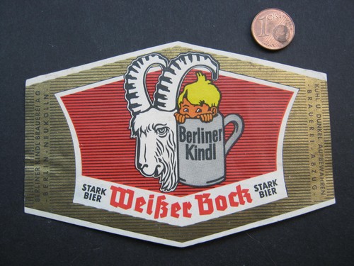 Altes bieretikett berliner - bieretikett,