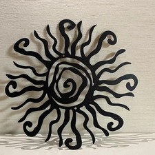 Sonne metall wand kunst - sonne,