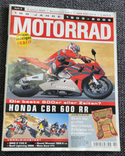 Motorrad Heft 2/2003 mit Honda CBR 600 RR, Kawsaki ZX-6 RR, Moto Guzzi V11 usw.