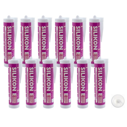 12x silikon weiss - 12x,
