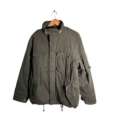 Puma Jacke Herren Gr. S Grau Military Full Zip Taschen Freizeit Outdoor Mantel