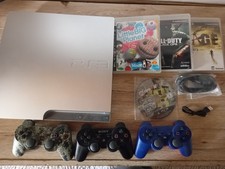 Sony PlayStation 3 PS3 Slim 320GB Satin Silver silber konsole Controller Spiele