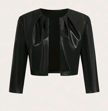 Sexy Lederbolero Lederjacke Jacke Damen Gr. M