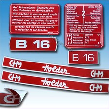 Aufkleber-Satz Aufkleber Holder B 16 6 teilig Schmalspur Traktor 60245836