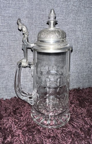 Kristallglas bierkrug mit - kristallglas,