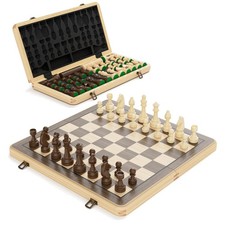 Schach Dame Set Holz 38cm