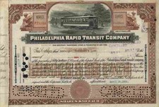 Philadelphia Rapid Transit Company 1922 SEPTA 10 shares Doppeldecker Straßenbahn