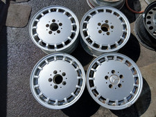 4 x 15-loch Alufelgen 6,5 J x 15 ET 48 1244000802 Gullydeckel Mercedes-Benz W124