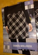 Wollrock Gr. 38  schwarz/weiss