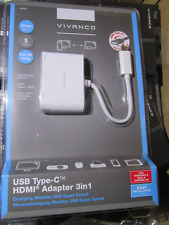 Adapter Verteiler USB Typ C Stecker zu HDMI USB-C USB A 3.1 Splitte / H2A9K4...