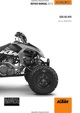 KTM ATV 2012 - 525 SX ATV - WERKSTATTSERVICE REPARATURHANDBUCH - GEDRUCKT