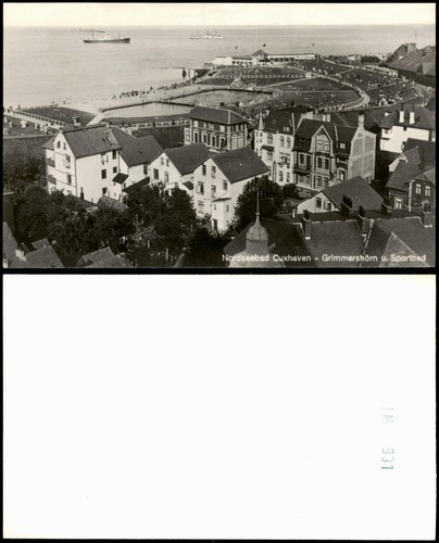 Ansichtskarte cuxhaven - ansichtskarte,