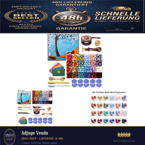 Wachssiegel stempel set - wachssiegel,
