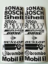 20 x Sponsoren Aufkleber Set -