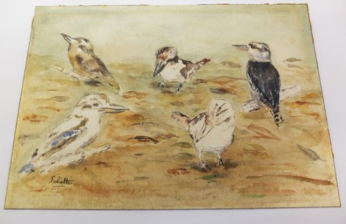 Original bild aquarell - bild, 40er