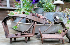 sehr alte Steigeisen Kletterhilfe Überzieher WK1 o. 2 Baum Eis Deko Vintage rar