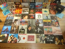 50 x LP: AC/DC, Beatles, Dylan, Pink Floyd, Stones, Frumpy, Saga...LISTE, BILDER