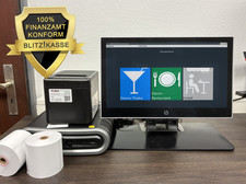 Gastro Kellnerkasse mit Touch + Bondrucker + Soft +75 Tische RESTAURANT Kein ABO