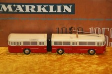 Eheim/Brawa O-Bus, Trolley-Gelenk-Bus, rot, guter Zustand