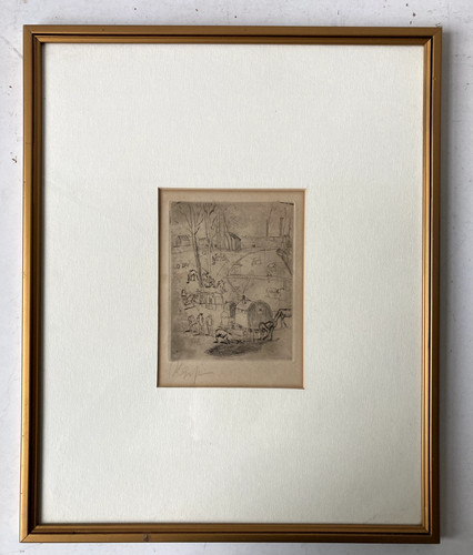 Radierung rudolf großmann - radierung,