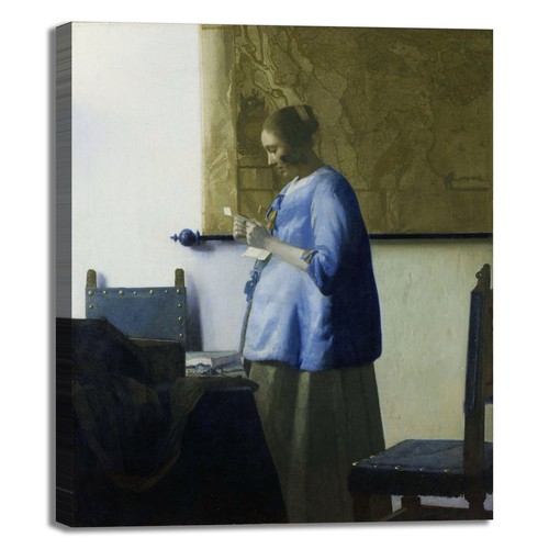 Vermeer frau liest - vermeer,