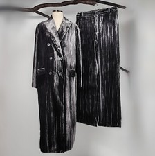 ZARA 🖤 LIMITED EDITION SET 2-TEILER HOSENANZUG SAMTANZUG SAMTMANTEL HOSE EDEL