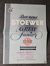 Stoewer Greif Junior 1935-1939 Broschüre (A1291) Prospekt FAKSIMILE Archiv Ver
