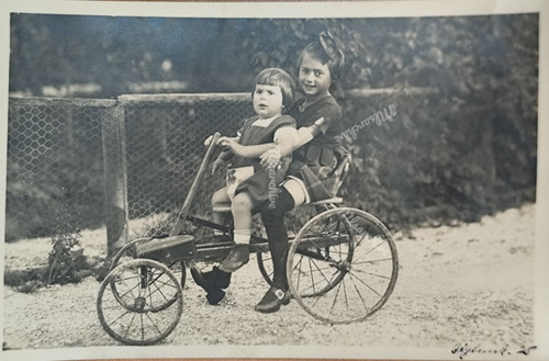 Postkarte tretwagen - ak,