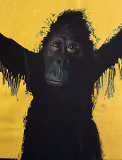 Werner Pawlok Affe Crying Animals Edition Domberger signiert Siebdruck 1992 A.P.