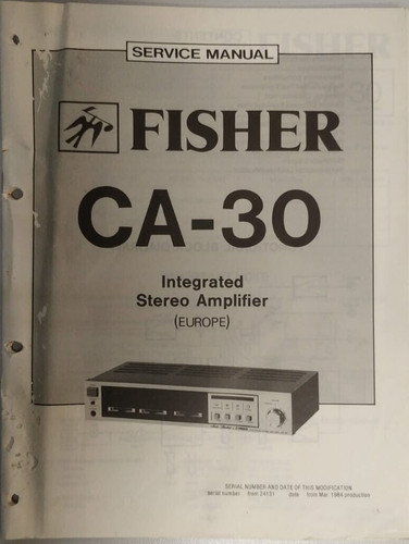 Fisher service manual - service,