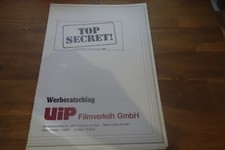Kino Film Alter Werberatschlag Paramount UIP-Filmverleih TOP SECRET