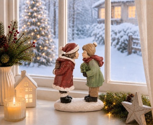 Winterkinder paar mädchen - paar,
