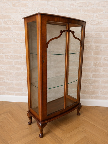 Vintage nussbaum vitrine 70er - nussbaum,