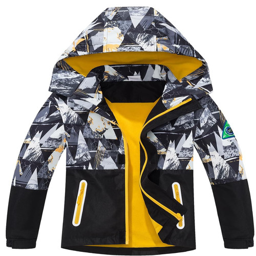 Regenjacke jungen gefüttert - jungen,