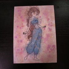 ✨ Prinzessin Jasmin Aquarell – Handgemaltes Unikat  ✨ Disney