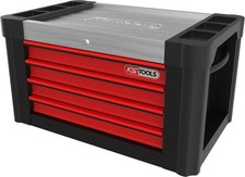 KS TOOLS PERFORMANCEplus P10TC SCHWARZ/ROT Werkstattwagenaufsatz mit 4 Schubl...